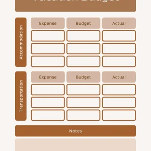 Vacation Budget Tracker